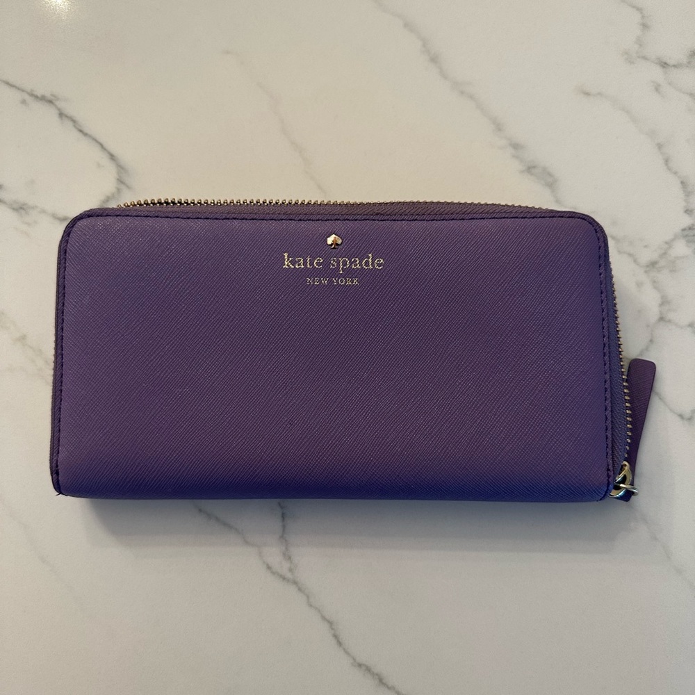 Kate Spade Women's Purple Accordion Wallet